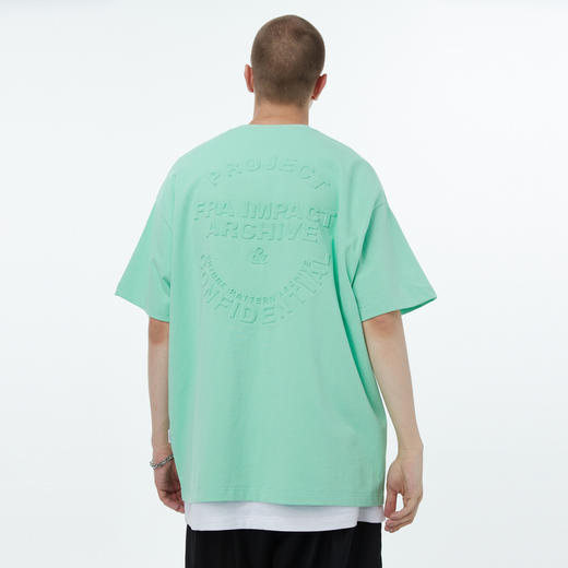 FPA(VENGETICE) 品牌字体压花短袖 国潮牌嘻哈夏季宽松街头T恤男 商品图3