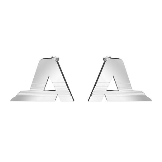 KVK大号字母耳环简约个性百搭耳钉款2021年新款潮小众设计耳钉女 商品图3