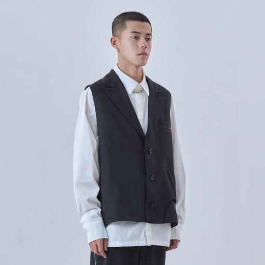 PCLP(PERCLIPS) 解构西装马甲 国潮牌潮流马夹日系背心外套男 商品图1