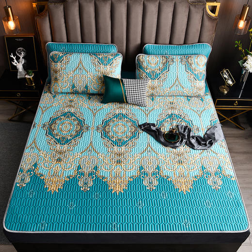 凉感丝乳胶凉席三件套（凉席150*200cm/180*200cm/枕套48*74cm*2） 商品图10