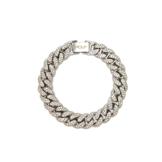 PCLP(PERCLIPS) 镶钻古巴手链 嘻哈欧美国潮牌潮流百搭钛钢手饰品 商品图4