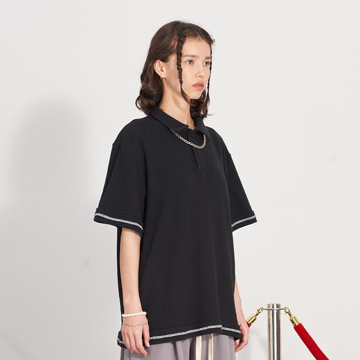 PCLP(PERCLIPS) 华夫格短袖POLO 商品图2