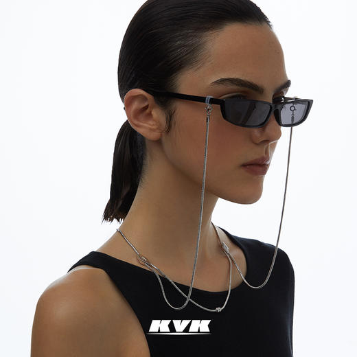 KVK项链女2021年新款多功能绳结项链女轻奢小众锁骨链饰品配饰 商品图0