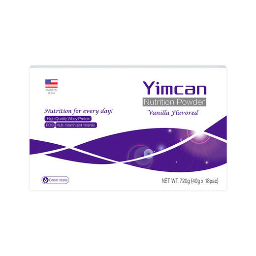 怡补康(Yimcan) 美国原装进口  放化后术后专用营养补充品  复合蛋白粉 18袋/盒 商品图1