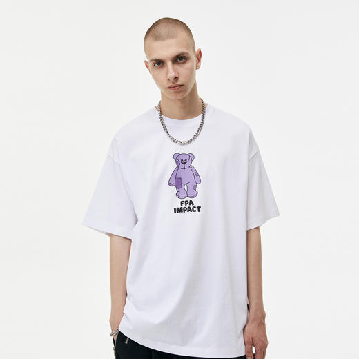 FPA(VENGETICE) 破烂小熊印花短袖T 潮流印花国潮牌宽松圆领夏季 商品图2