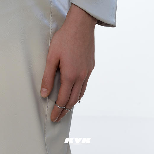 KVK镶钻戒指女时尚个性925银新款ins潮高级感指环女饰品关节配饰 商品图2