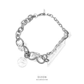 made by dizon 透明螺母重合手链 钛钢重工业质感 小众设计情侣