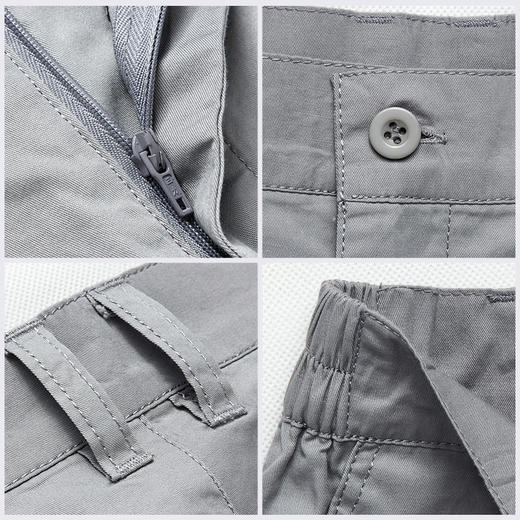 梵可梵夏季薄款纯棉工作裤男夏宽松劳保裤女劳保服工作服裤子 商品图4