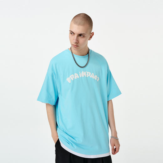 FPA(VENGETICE) 发泡云朵圈圈短袖 国潮牌嘻哈宽松街头情侣款T恤 商品图2