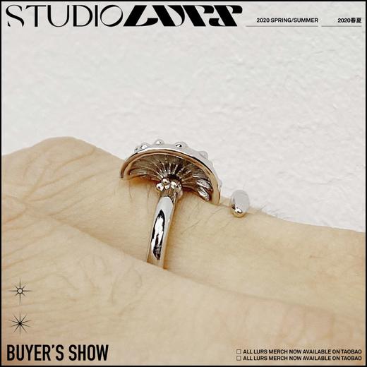 LURS官方原创设计蘑菇元素蹦迪潮玩戒指男ins风简约百搭 商品图2