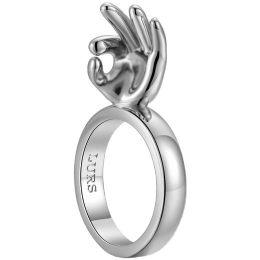 LURS官方原创设计OK手势蹦迪潮玩戒指男ins风简约百搭嘻哈风 商品图4