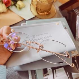 客配 DAISY金色 325/350度+75度散光 明月数码1.60防蓝光镜片