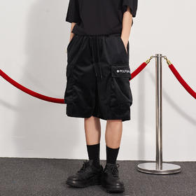 PCLP(PERCLIPS) 口袋刺绣丝绒短裤