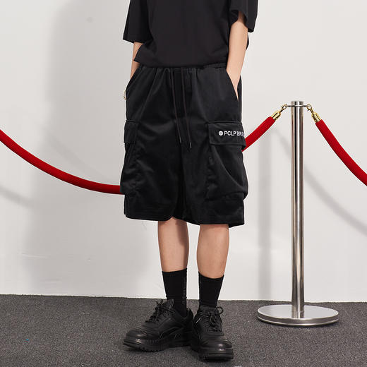 PCLP(PERCLIPS) 口袋刺绣丝绒短裤 商品图0