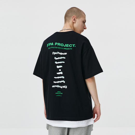 FPA(VENGETICE) 绝密档案旋转字体印花短袖 国潮牌嘻哈宽松休闲男 商品图0