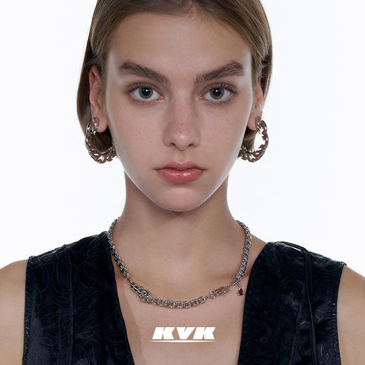 KVK×fourtry 潮流合伙人2火焰耳环2021新款小众设计时尚气质耳环 商品图2