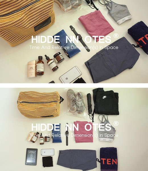 〖HIDDENNOTES〗原创斜挎单肩包  学生小众不撞款ins黄色编织大包 商品图3