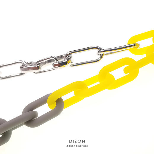 Dizon渐变多层笑脸项链 轻机能工业锁链式短链 不褪色asap rocky 商品图2