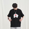 PCLP(PERCLIPS)小熊爱心短袖 国潮牌夏季宽松情侣半袖t恤2021新款 商品缩略图3