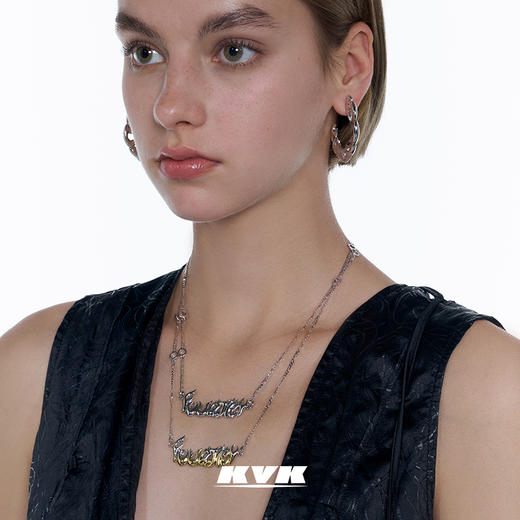KVK×fourtry 潮流合伙人2火焰项链夏轻奢小众设计简约锁骨项链 商品图2