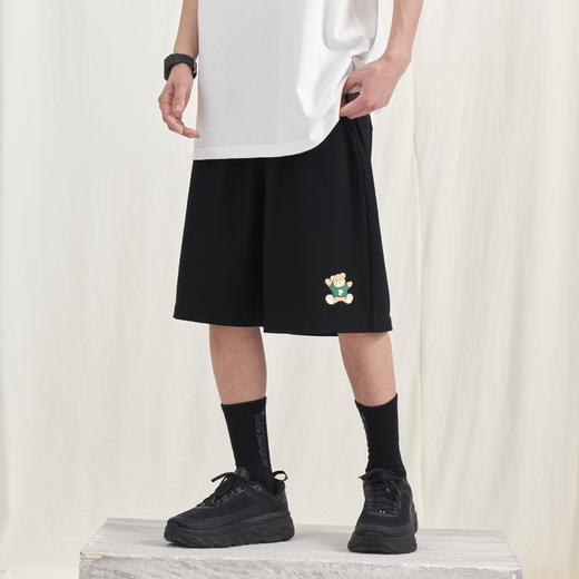 PCLP(PERCLIPS)卡通小熊短裤男国潮牌潮流百搭宽松休闲运动五分裤 商品图0