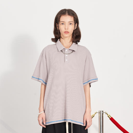 PCLP(PERCLIPS) 华夫格短袖POLO 商品图1