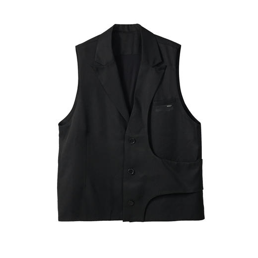 PCLP(PERCLIPS) 解构西装马甲 国潮牌潮流马夹日系背心外套男 商品图4