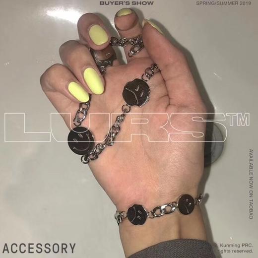LURS官方店铺笑脸手链原创设计潮流手链女明星上身ins风钛钢手链 商品图2