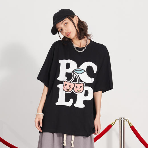 PCLP(PERCLIPS) 樱桃大LOGO短袖 商品图2