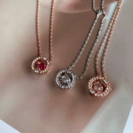 施家经典3色跳动的心时尚吊坠锁骨项链  送女友生日礼物 商品图5