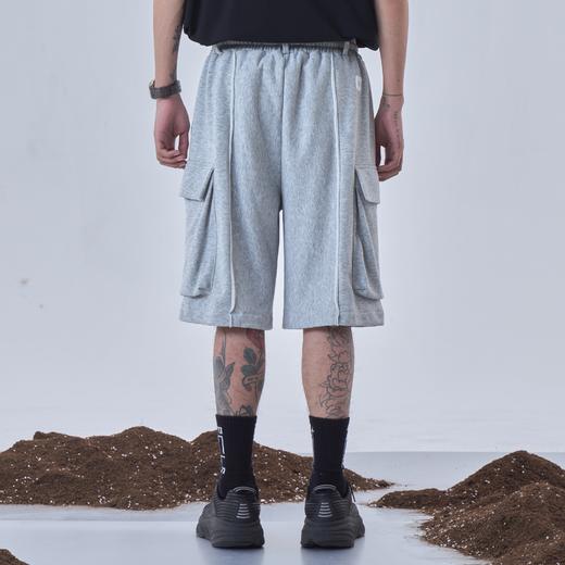 PCLP(PERCLIPS)灰色短裤男潮流夏季国潮牌百搭宽松运动休闲五分裤 商品图1