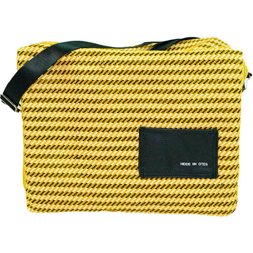 〖HIDDENNOTES〗原创斜挎单肩包  学生小众不撞款ins黄色编织大包 商品图4