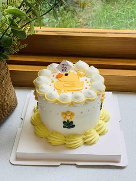 手绘小黄鸭奶油蛋糕 下单前请仔细阅读商品详情