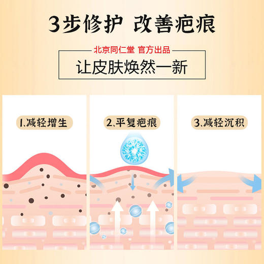 【买2送1，买3送2】疤印护理软膏 北京同仁堂 疤印一抹消修 护美丽每天抹一抹 淡化疤印 商品图3