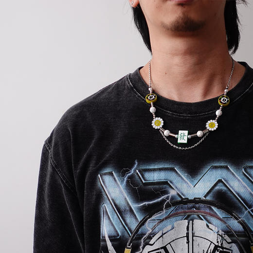 made by dizon X REMEDY 联名发财项链 麻将扑克菊花珍珠潮流元素 商品图2