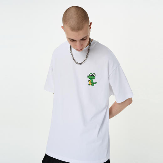 FPA(VENGETICE) 站立鳄鱼印花短袖T恤 国潮牌夏季潮流宽松情侣款T 商品图3