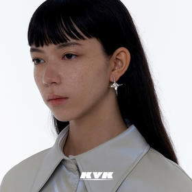 KVK耳环女夏高级感镶钻耳钉气质耳饰简约轻奢小众耳坠十字架饰品