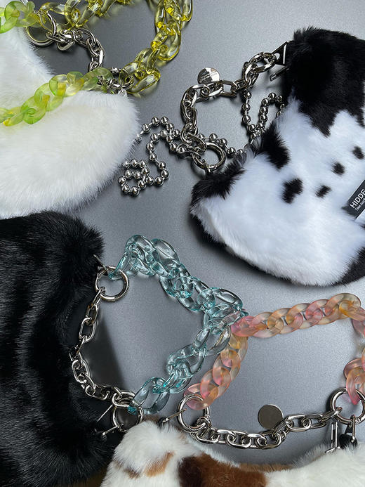 HNE 亚克力链条大牌包包改造材料高级感五金包链diy珠珠短链条扣 商品图3