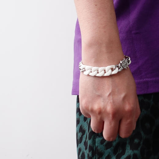 made by dizon 陶瓷古巴链钛钢组合手链 原创设计重质感钛钢男女 商品图2