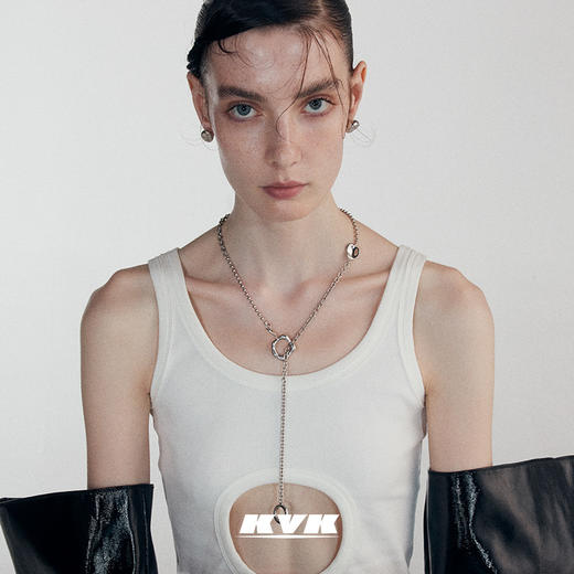 KVK项链女锁骨链2021新款潮ins冷淡风轻奢饰品简约个性饰品项链女 商品图1
