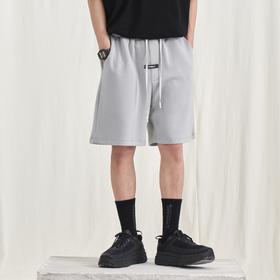 PCLP(PERCLIPS) 胶牌抽绳短裤 国潮牌潮流夏季宽松休闲运动五分裤