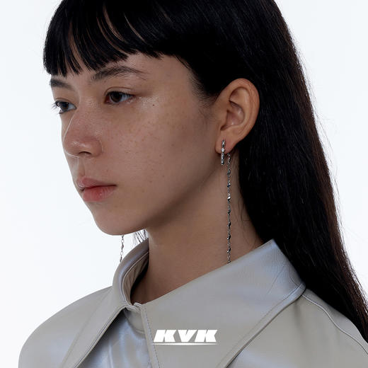KVK耳环2021年新款潮长款流苏耳坠女高级感耳饰ins饰品防过敏耳针 商品图0