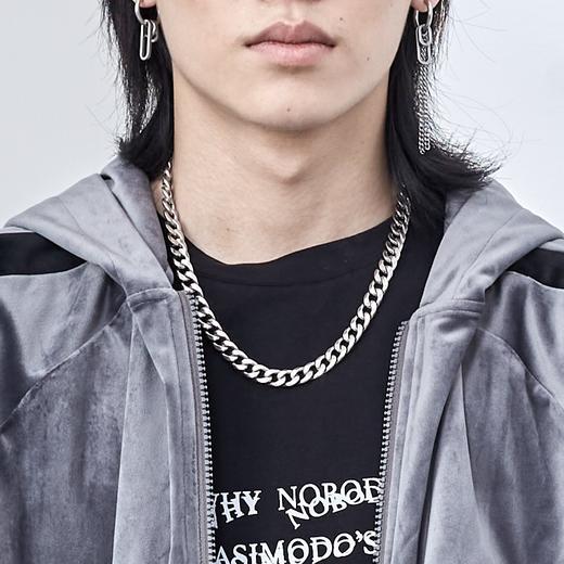 PCLP(PERCLIPS) 古巴链 嘻哈项链 欧美国潮牌潮流百搭 钛钢素链子 商品图3