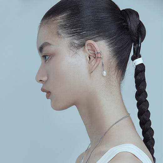 KVK耳环2021年新款潮耳夹无耳洞女高级感耳骨夹时尚饰品复古耳饰 商品图1