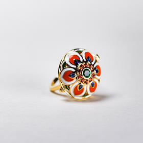 宝相花戒指(定制35天)