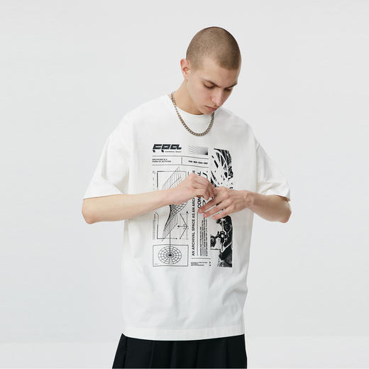 FPA(VENGETICE)数码世相印花短袖 国潮牌宽松夏季情侣装半袖T恤男 商品图3