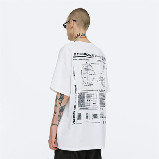 FPA(VENGETICE)宽松国潮大印花短袖 嘻哈图案男半袖T恤潮oversize 商品图0