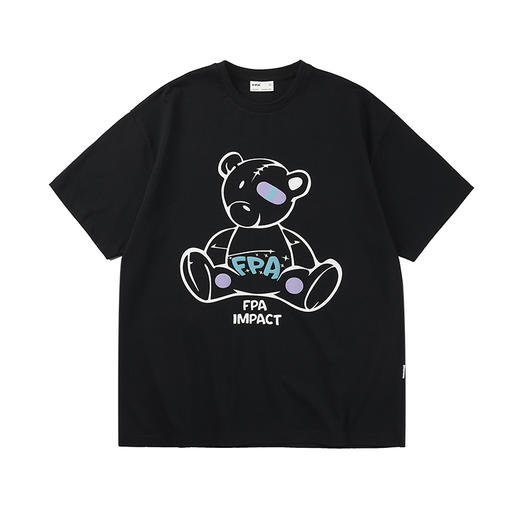 FPA(VENGETICE)反光发泡小熊短袖T 国潮牌夏季宽松情侣装2021新款 商品图4