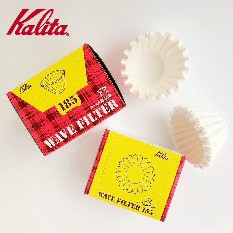 日本卡利塔蛋糕杯滤纸 Kalita Wave185/155 蛋糕杯咖啡滤纸 50/100张包邮