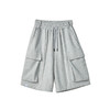 PCLP(PERCLIPS)灰色短裤男潮流夏季国潮牌百搭宽松运动休闲五分裤 商品缩略图4